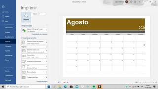 Calendario en Word [upl. by Nial]