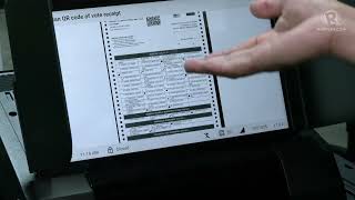 Comelecs new voting machines in 2025 have QR code scanner can show ballot image on screen [upl. by Shelley517]