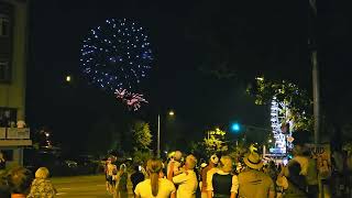 Grand display of fireworks  Gäubodenvolksfest 2023 Straubing Germany [upl. by Sassan]