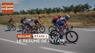 Dauphiné 2022  Étape 2  Résumé [upl. by Romilda]