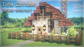 Minecraft Cottage Tiny House 🏠🍄🌲Cottagecore Cute Easy Fairytale Small Tutorial  Kelpie The Fox [upl. by Bandur]