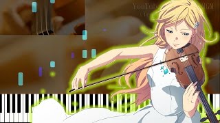 【Kousei amp Kaori Performance Ver】Your Lie in April ED  quotKiramekiquot Piano ft ViolinxViola [upl. by Onibla]