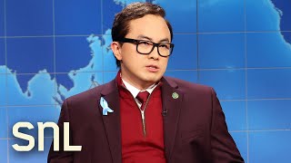 Weekend Update Colin Jost Interviews Rep George Santos Again  SNL [upl. by Jonina130]