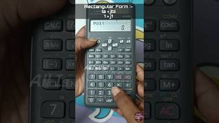 Conversion of Polar form and Rectangular Form Using CALCULATOR  electrical rectangular polar [upl. by Temple]