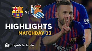 Highlights FC Barcelona vs Real Sociedad 21 [upl. by Prescott]