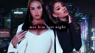 demi lovato  met him last night feat ariana grande slowed  reverb [upl. by Harima480]