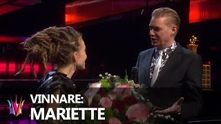 Melodifestivalen 2015  Vinnarintervju med Mariette [upl. by Bilat]