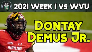 Dontay Demus Highlights vs WVU 2021 [upl. by Jae]