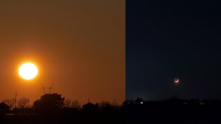 Sunset Moonset 2132021 [upl. by Korns]