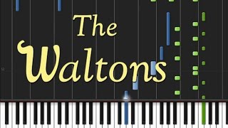 The Waltons  Theme Song Synthesia Tutorial [upl. by Dnamron51]