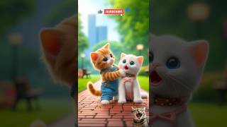 cat story from hate to frendgato cat cute ai [upl. by Turley]