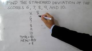 Standard Deviation Ungrouped Data [upl. by Seavey124]