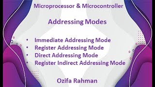 Lec 12  8051 microprocessor Addressing ModesPart 1  Bangla Tutorial [upl. by Hakeem149]