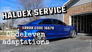 MK7 Audi S3 Haldex Service and Adaptations with OBDEleven [upl. by Nicodemus]