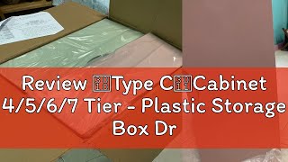 Review 【Type C】Cabinet 4567 Tier  Plastic Storage Box Drawer Organizer Container Rack Cartoon [upl. by Pepi237]