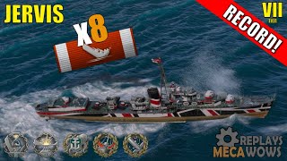 Jervis 8 Kills amp 116k Damage  World of Warships Gameplay [upl. by Narayan404]