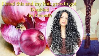 Onion Juice The Secret to Healthy Hair  Naturally  Home Remedies [upl. by Derek]