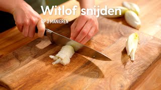 Witlof snijden  How to  Allerhande [upl. by Ateloiv]