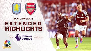 Aston Villa v Arsenal  PREMIER LEAGUE HIGHLIGHTS  8242024  NBC Sports [upl. by Kraft]