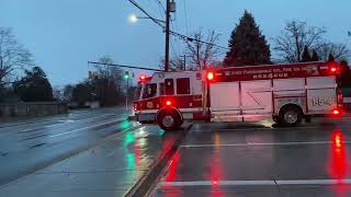 East Farmingdale fire department rescue 154 responding 1624 [upl. by Ariat19]