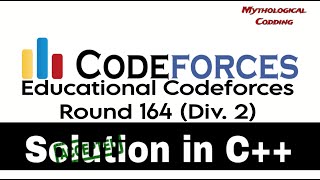 Educational Codeforces Round 164 Div 2  Problem Solution  A Painting the Ribbon  in C [upl. by Adnanref755]