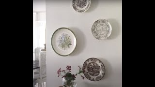 Repurposed Vintage Plates Idea For Wall Decor Shorts [upl. by Shugart]