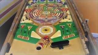 Painting the Playfield on this 1956 Gottlieb Wood Rail Pinball Machine [upl. by Elik48]