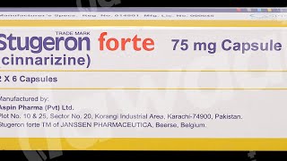 Stugeron Forte 75mg capsule and Stugeron 25 mg Tablets [upl. by Adeline]