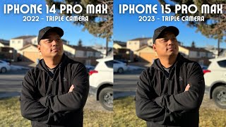 iPhone 14 Pro Max vs iPhone 15 Pro Max camera comparison The Ultimate Camera Test [upl. by Goldsmith]