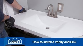 How To Install a Bathroom Vanity [upl. by Hendrickson]