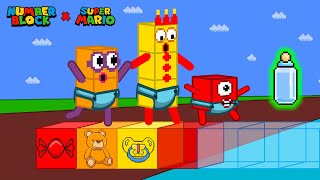 Pattern Palace  Numberblocks Babies With The Bridge FULL of CANDIES  Game Animation [upl. by Sirahs]