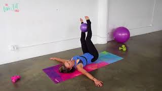 Mini Ball Ab Workout  Exercises with the small exercises ball [upl. by Reimer796]