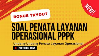 SOAL PENATA LAYANAN OPERASIONAL PPPK HOTS pppkteknis pppk2024 [upl. by Johnston553]