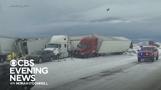 Largest November snowstorm in decades hits Colorado [upl. by Amaso660]