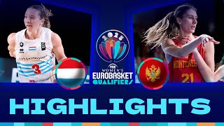 Luxembourg v Montenegro  Full Game Highlights  FIBA EuroBasketWomen 2025 Qualifiers [upl. by Cindie]