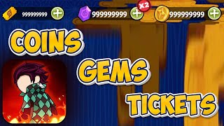 Get Unlimited Coins Gems and Tickets in Stick Demon Shadow Fight [upl. by Annayt]