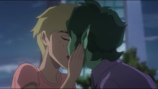 Terra and Garfield kissing scene  Teen Titans The Judas Contract  CLIP 2 [upl. by Labana121]