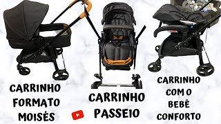 Como funciona o CARRINHO DE BEBE e BEBE CONFORTO GALZERANO maranello [upl. by Brett]