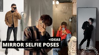 Best Mirror Selfie Poses For Boys  Mirror Selfie Ideas For Instagram Men Outfiters [upl. by Lanrev]