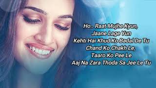 kriti sanon  Heropanti  Raat Bhar  Tiger Shroff  Arijit Singh Shreya Ghoshal [upl. by Oilime]