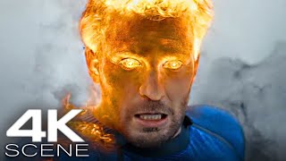 The Human Torch 2024 4K Scene  Deadpool amp Wolverine Movie Clip [upl. by Sura]