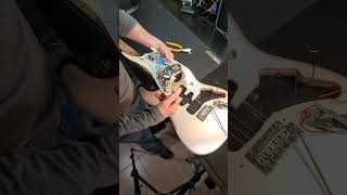 Fender Stratocaster Loaded Pickguard HH Install Demo GG USA [upl. by Bergquist412]