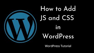 How to add CSS and JS in WordPress  Tutorial  wpenqueuescript  wpenqueuestyle  Tutorial  25 [upl. by Ardnuasal]