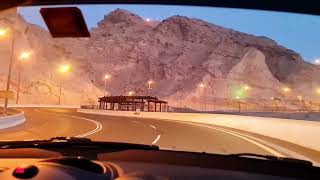 Drive to Jebel Hafeet Mountain  TOP VIEW [upl. by Aikemehs]