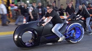 Tron Bike amp Most Expensive Custom Motorcycles  Daytona Bike Week 2018 [upl. by Izmar88]