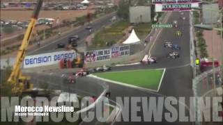 2010 Marrakech Morocco Crash Formula 2  Ricardo Teixeira Airborne Crash [upl. by Rolyks]