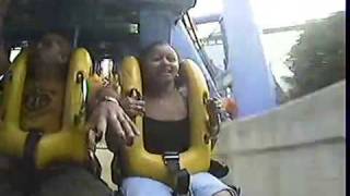 RETARDED PERSON PASSES OUT ON TALON ROLLERCOASTER AT DORNEY [upl. by Awuhsoj]