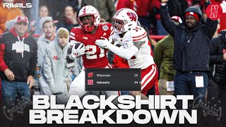 Film breakdown of Nebraskas 4425 win over Wisconsin  Blackshirt Breakdown [upl. by Mandle]