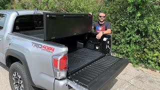 Toyota Tacoma Rough Country Tonneau Bed Cover  Install and Review [upl. by Barnard656]