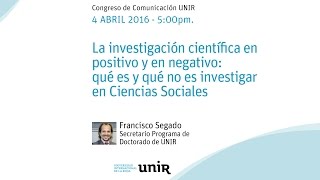 Qué es y qué no es investigar en Ciencias Sociales [upl. by Crescentia]